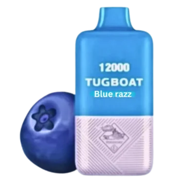 Tugboat Super Blue Razz Ice 12000 Puffs – Disposable Vape
