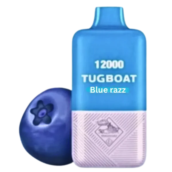 Tugboat Super Blue Razz Ice 12000 Puffs – Disposable Vape