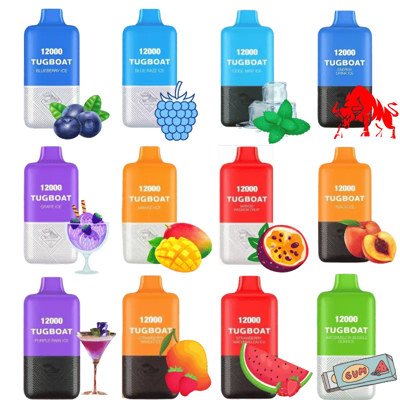 Tugboat-Super-Cool-Mint-Ice-12000-Disposable-Vape-In-Dubai Tugboat Super 12000 Puffs – Disposable Vape