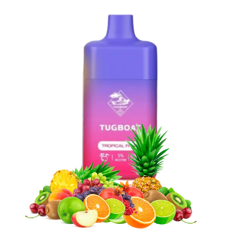 Tugboat-Super-Cool-Mint-Ice-12000-Disposable-Vape-In-Dubai Tugboat Box Tropical Fruit 6000 Puffs – Disposable Vape