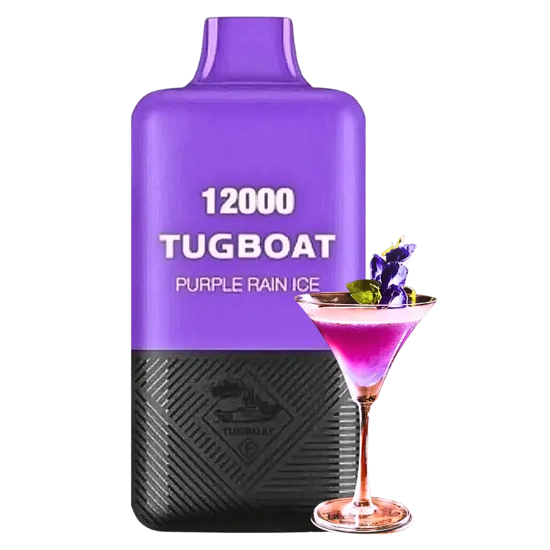 Tugboat-Super-Cool-Mint-Ice-12000-Disposable-Vape-In-Dubai Tugboat Super Purple Rain Ice 12000 Puffs – Disposable Vape | Long-Lasting Flavor