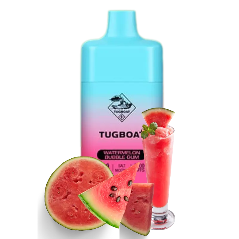 Tugboat-Super-Cool-Mint-Ice-12000-Disposable-Vape-In-Dubai Tugboat Watermelon Bubble Gum 6000 Puffs – Disposable Vape