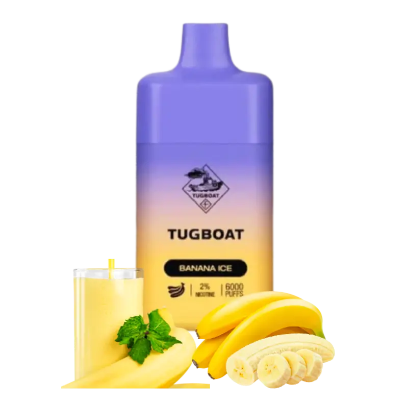 Tugboat-Super-Cool-Mint-Ice-12000-Disposable-Vape-In-Dubai Tugboat Box Banana Ice 6000 Puffs – Disposable Vape