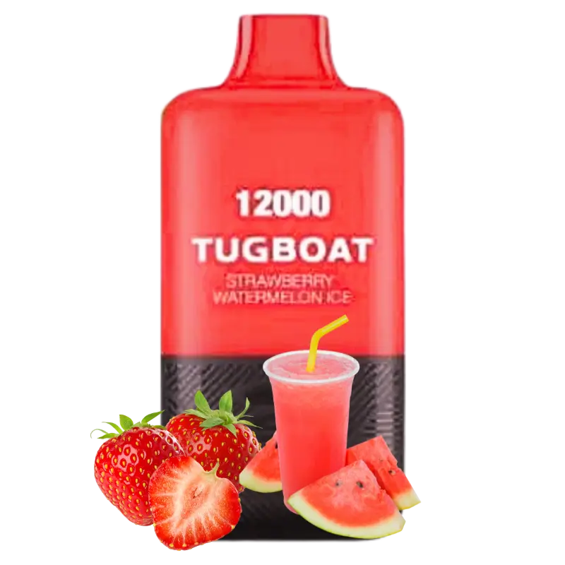 Tugboat-Super-Cool-Mint-Ice-12000-Disposable-Vape-In-Dubai Tugboat Super Strawberry Watermelon Ice 12000 Puffs – Disposable Vape