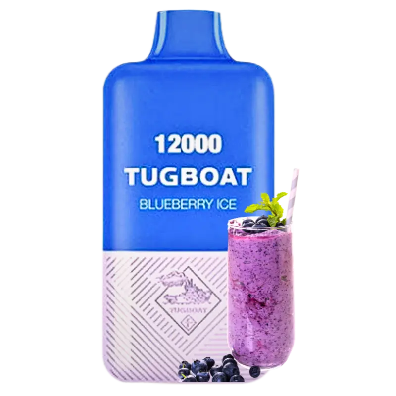 Tugboat-Super-Cool-Mint-Ice-12000-Disposable-Vape-In-Dubai Tugboat Super Blueberry Ice 12000 Puffs – Disposable Vape