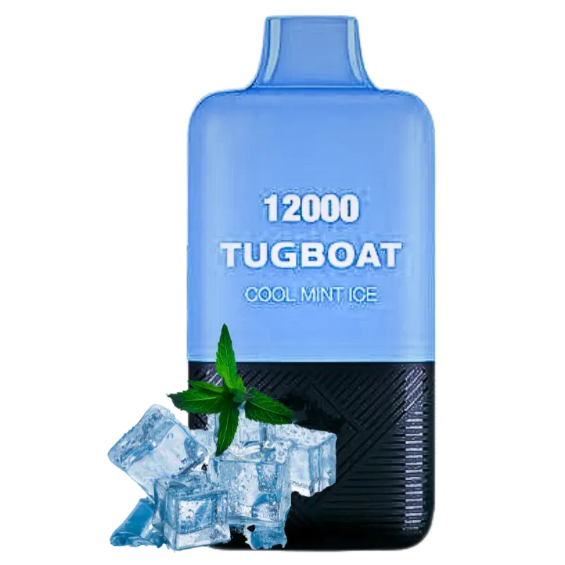 Tugboat-Super-Cool-Mint-Ice-12000-Disposable-Vape-In-Dubai Tugboat Super Cool Mint Ice 12000 Puffs Disposable | Ultra Cool Mint Vape Dubai